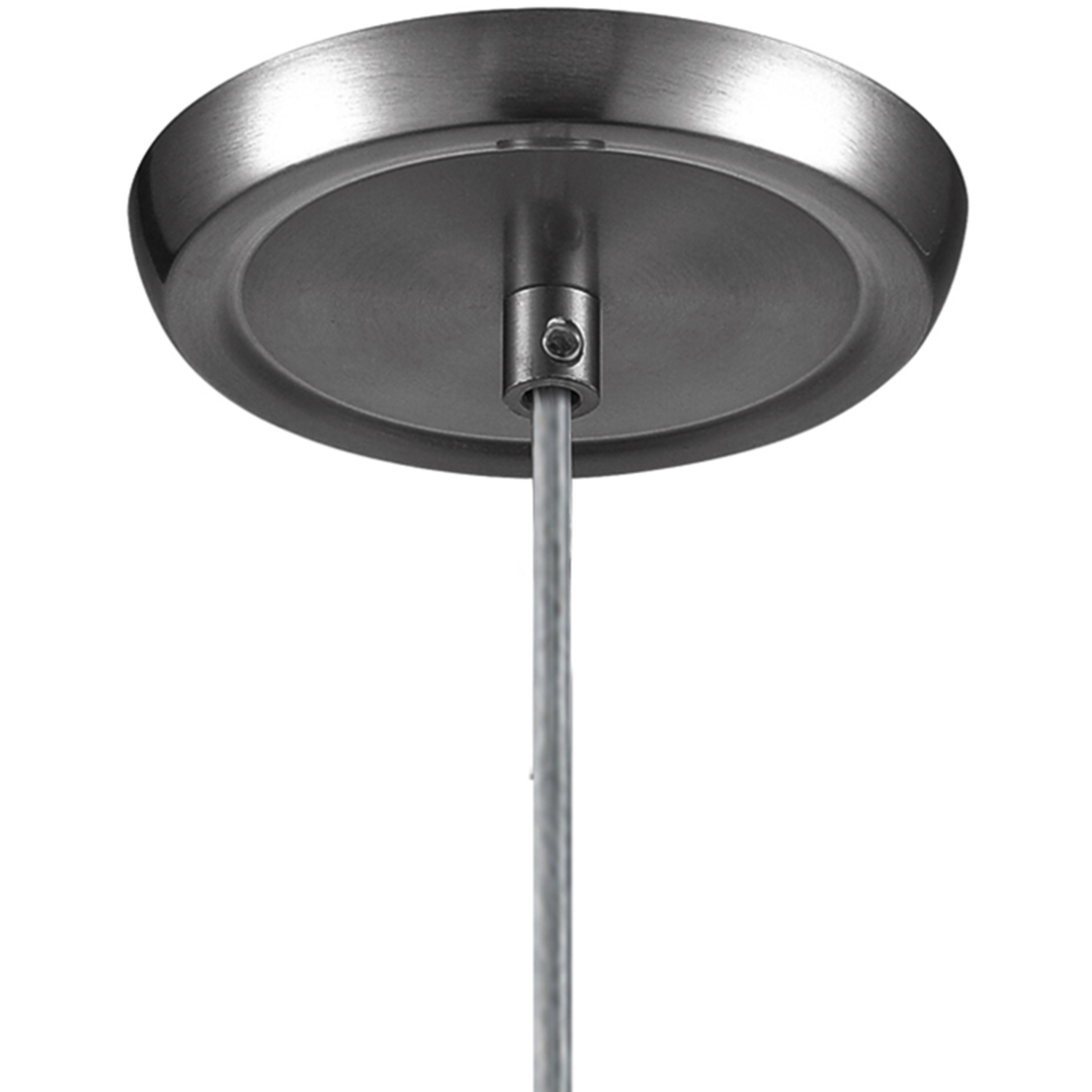 Milan 1 Light 3 inch Satin Nickel Mini Pendant Ceiling Light in Yellow Blaze Glass