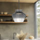 Trinity Pendant Ceiling Light in Smoked Glass