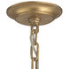 Connexions 4 Light 16 inch Gold Leaf with Silver Chandelier Ceiling Light