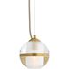 Noble 1 Light 6 inch Antique Brass Pendant Ceiling Light