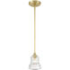 Gregory 1 Light 5 inch Aged Brass Mini Pendant Ceiling Light