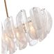 Chateau 6 Light 47.25 inch Satin Brass Linear Chandelier Ceiling Light