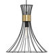 Lorin 1 Light 18 inch Matte Black Pendant Ceiling Light
