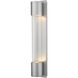 Striate Outdoor Wall Light in Silver
