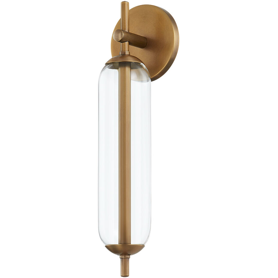 Blaze LED 16.5 inch Patina Brass Exterior Wall Sconce