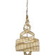 Flow 3 Light 18 inch Baguette Pendant Ceiling Light, Smithsonian Collaboration