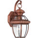Quoizel Newbury 1 Light 13 inch Aged Copper Outdoor Wall Lantern NY8315AC - Open Box