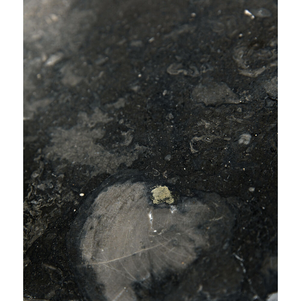 North 22.5 X 20 inch Black Marble Side Table