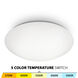 Glo LED 11.75 inch White Flush Mount Ceiling Light in 2700K, WAC Limited