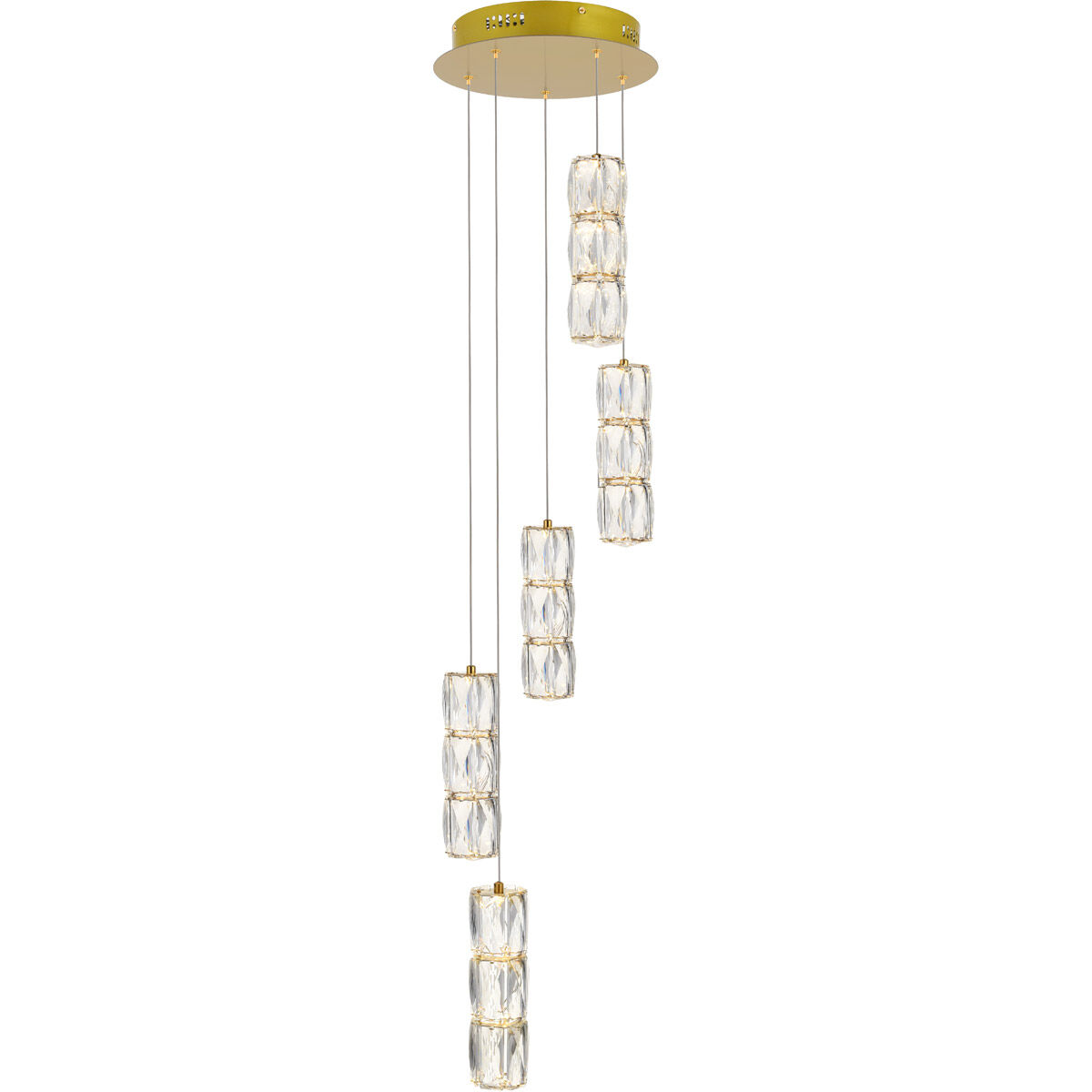 Polaris 5 Light 12.00 inch Pendant