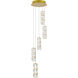 Polaris LED 12 inch Gold Pendant Ceiling Light