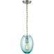 Ellipsa 1 Light 7 inch Satin Nickel Mini Pendant Ceiling Light