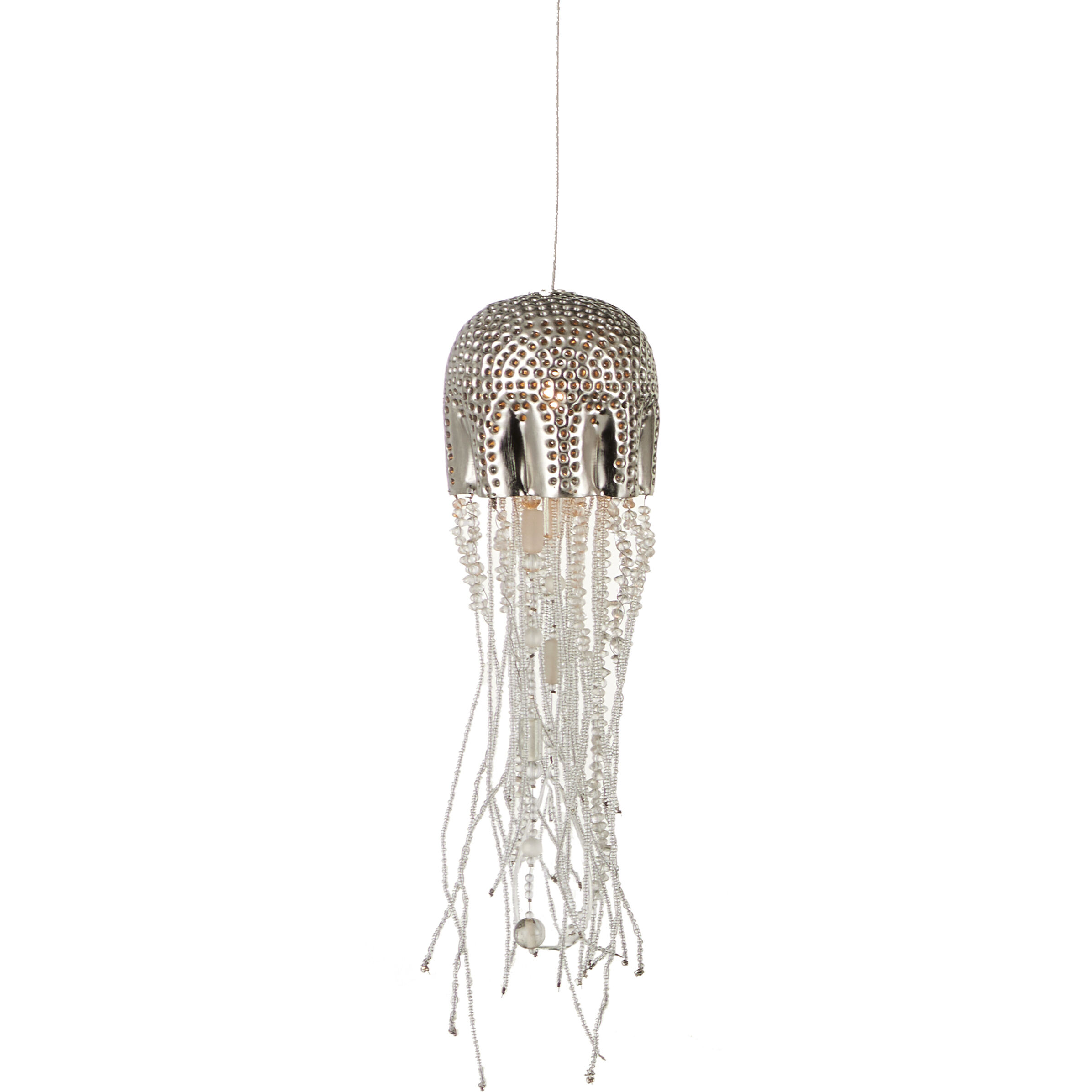 Medusa 30 Light 54 inch Nickel and Silver Multi-Drop Pendant Ceiling Light
