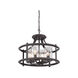 Palencia 4 Light 16 inch Artisan Pardo Wash Semi-Flush/Pendant Ceiling Light, Convertible to Pendant