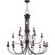 Estate 21 Light 42 inch Bronze Foyer Chandelier Ceiling Light