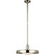 Chapman & Myers Ruhlmann LED 18 inch Polished Nickel Factory Pendant Ceiling Light