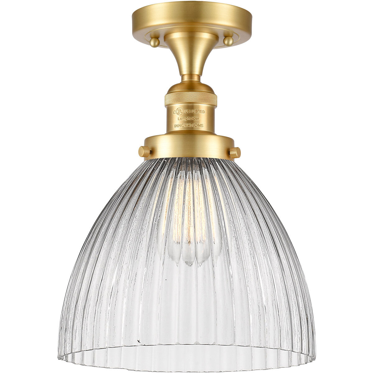 Franklin Restoration Seneca Falls 1 Light 9.50 inch Semi-Flush Mount