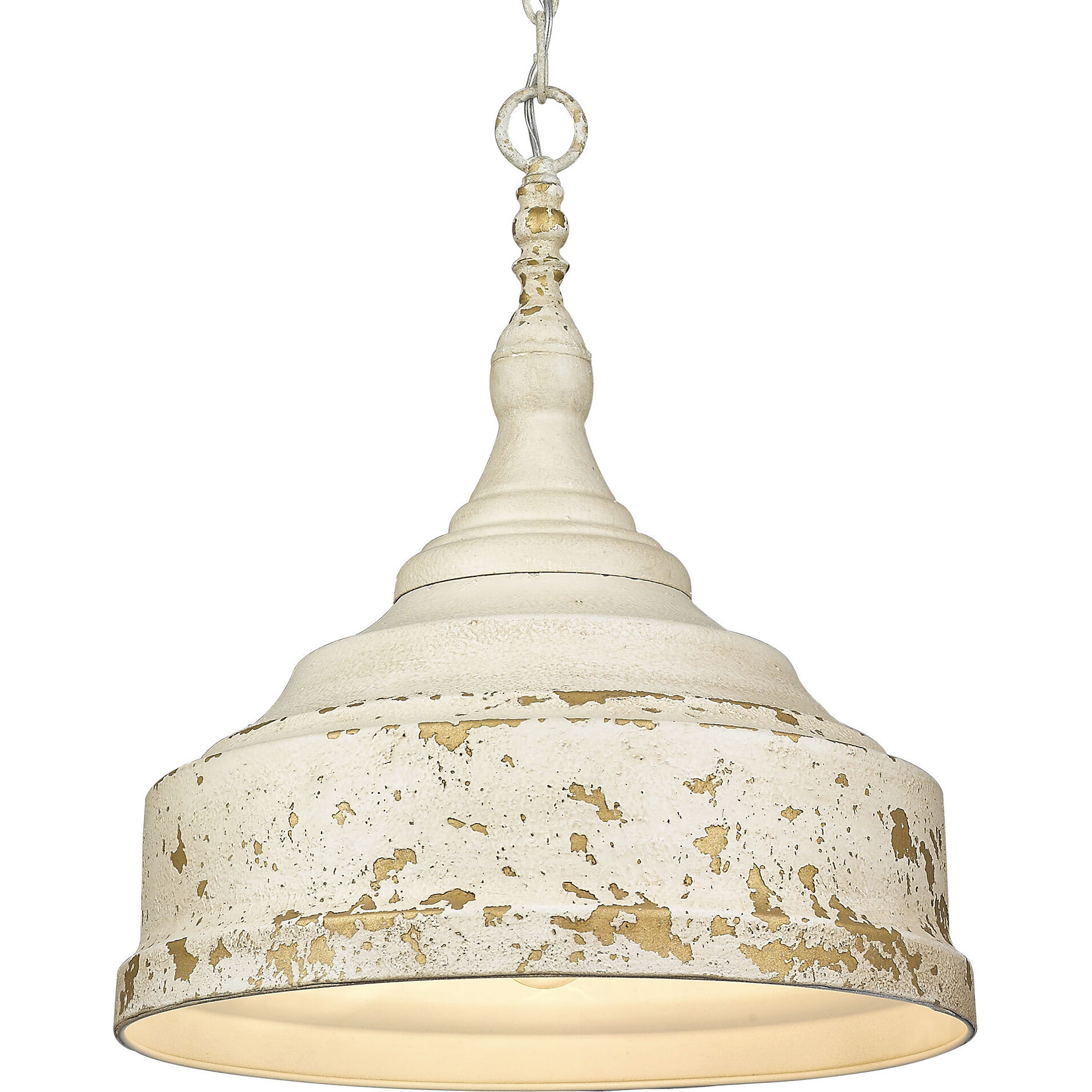 Keating 3 Light 16.5 inch Antique Ivory Pendant Ceiling Light