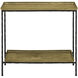 Boyles 24 X 22 inch Antique Brass and Black Side Table