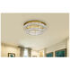 Monroe LED 34 inch Gold Chandelier Ceiling Light