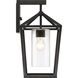 Hopewell 1 Light 17 inch Matte Black Outdoor Wall Lantern, Large