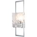Geo Sconce Wall Light in Sterling, Clear
