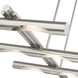 Acra 10 Light 50 inch Brushed Nickel Linear Chandelier Ceiling Light