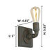 Wymer 1 Light 4.61 inch Zinc Wall Sconce Wall Light