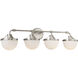Meredith 4 Light 33 inch Satin Nickel Bathroom Vanity Light Wall Light