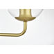 Genesis 3 Light 28 inch Brass Bath Sconce Wall Light