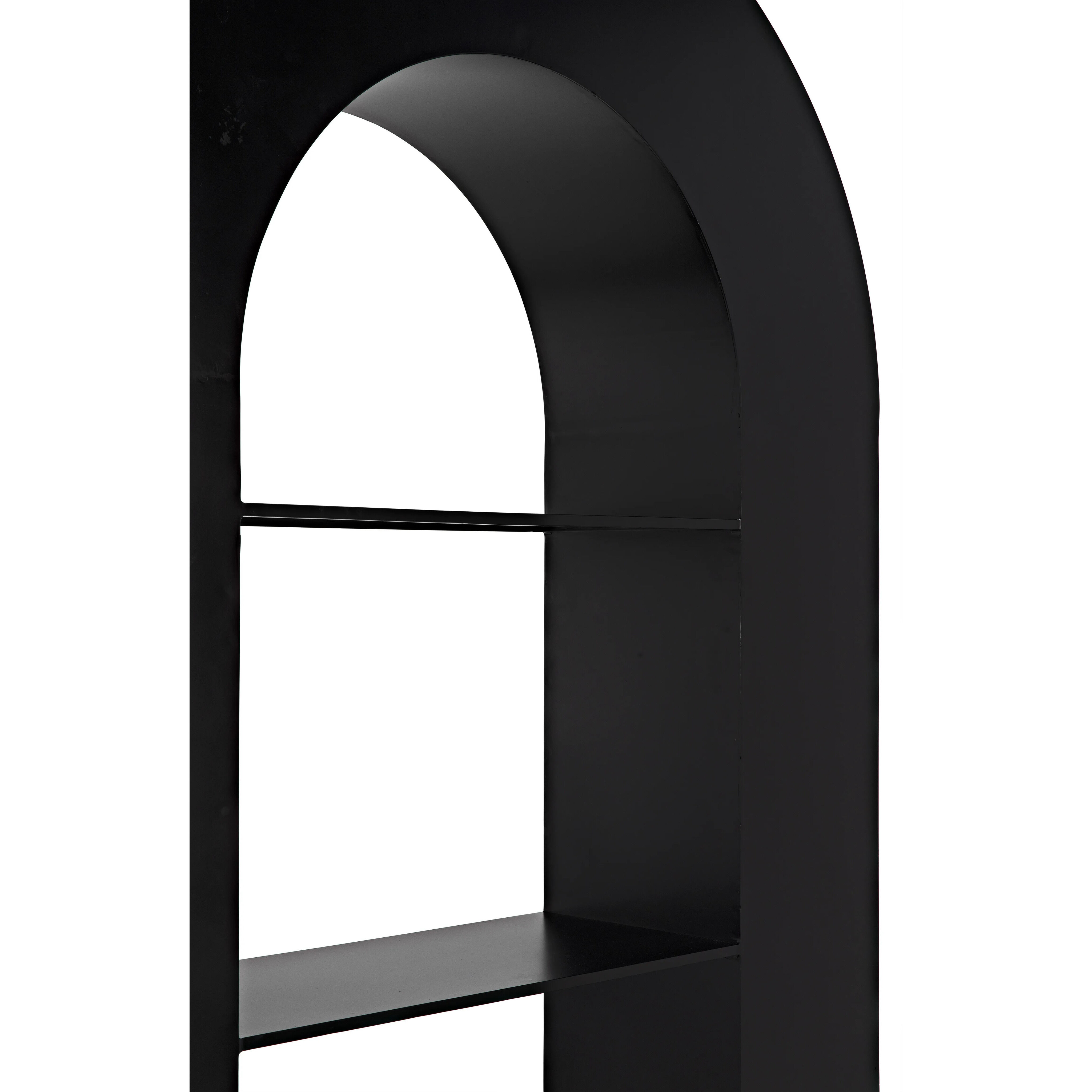 Triumph Matte Black Bookcase