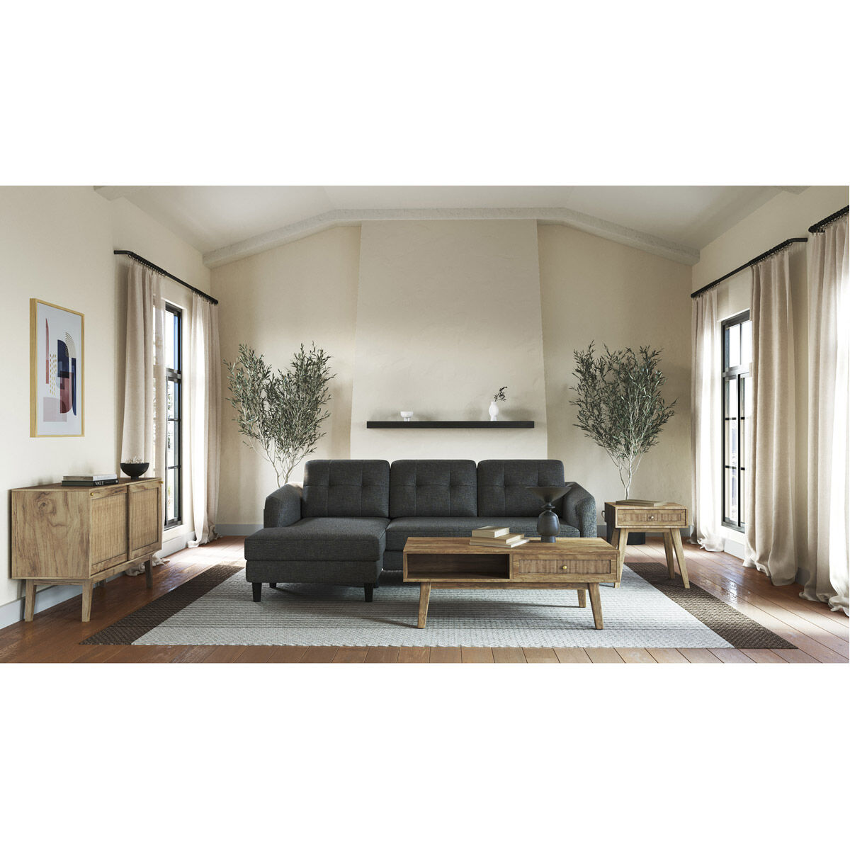 Reed 45.5 X 18 inch Natural Sideboard