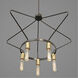 Hangar 5 Light 30 inch Antique Bronze Chandelier Ceiling Light, Design Series
