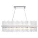 Dallas 24 Light 42 inch Chrome Linear Chandelier Ceiling Light