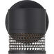 Ari Grid 4.75 inch Black Wall Sconce Wall Light