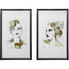 Organic Portrait 40 X 20 inch Framed Prints, Set of 2