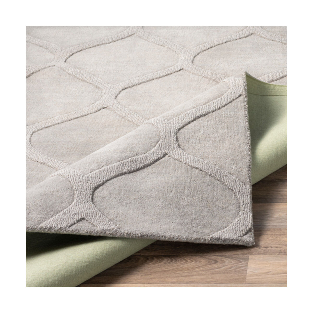 Mystique 96 X 30 inch Medium Gray Rugs, Wool