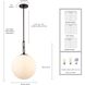 Concentro 1 Light 13.75 inch Dark Bronze Pendant Ceiling Light