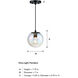 Neva LED 7 inch Matte Black Pendant Ceiling Light