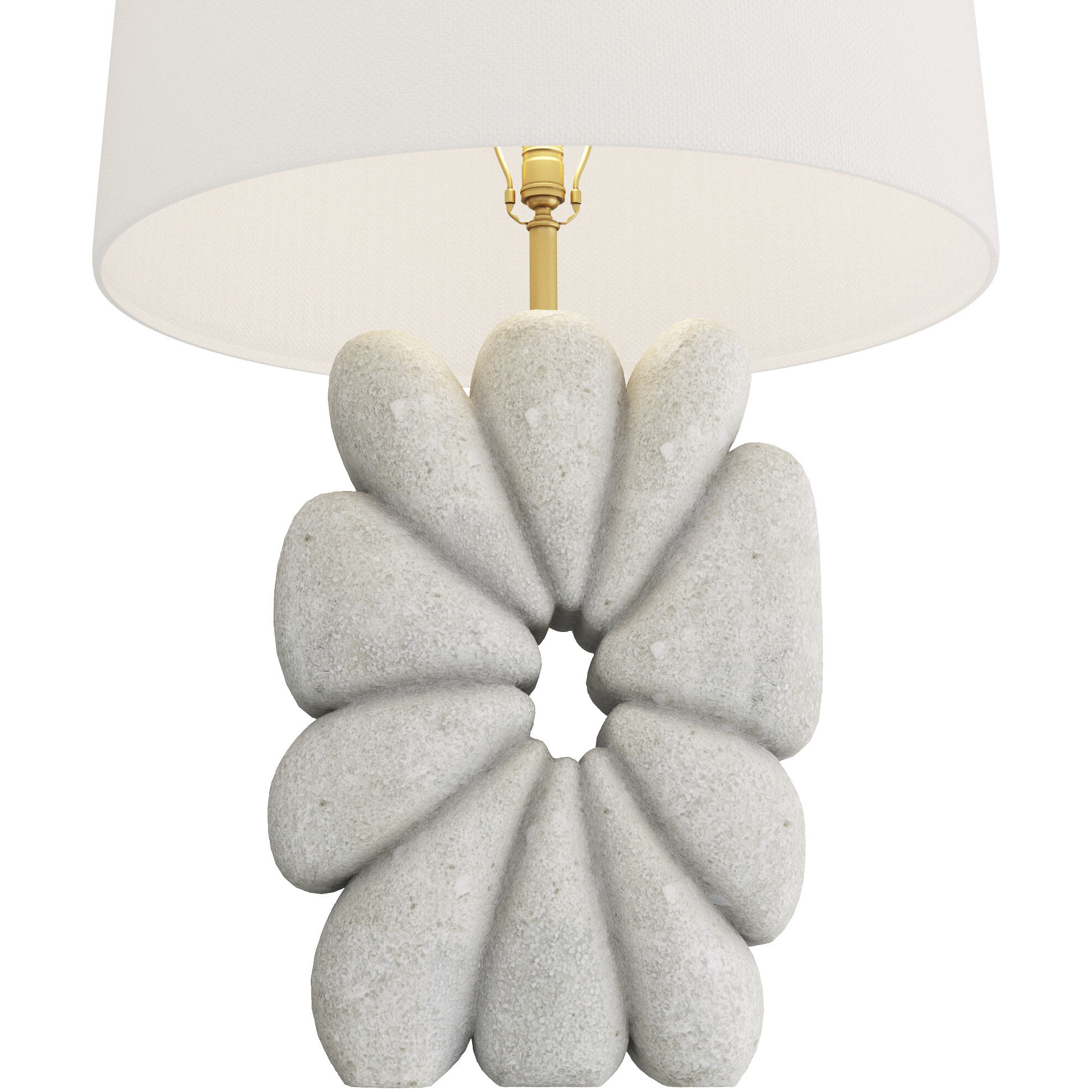 Ashley 28.5 inch 150 watt Ivory Lamp Portable Light