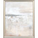 Earthbound I White and Gray and Neutral and Metallic Framed Art