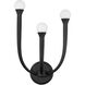 Dahlia LED 7 inch Plaster Black Wall Sconce Wall Light