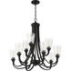 Grace 9 Light 32 inch Espresso Chandelier Ceiling Light in Clear Seeded, Neighborhood Collection