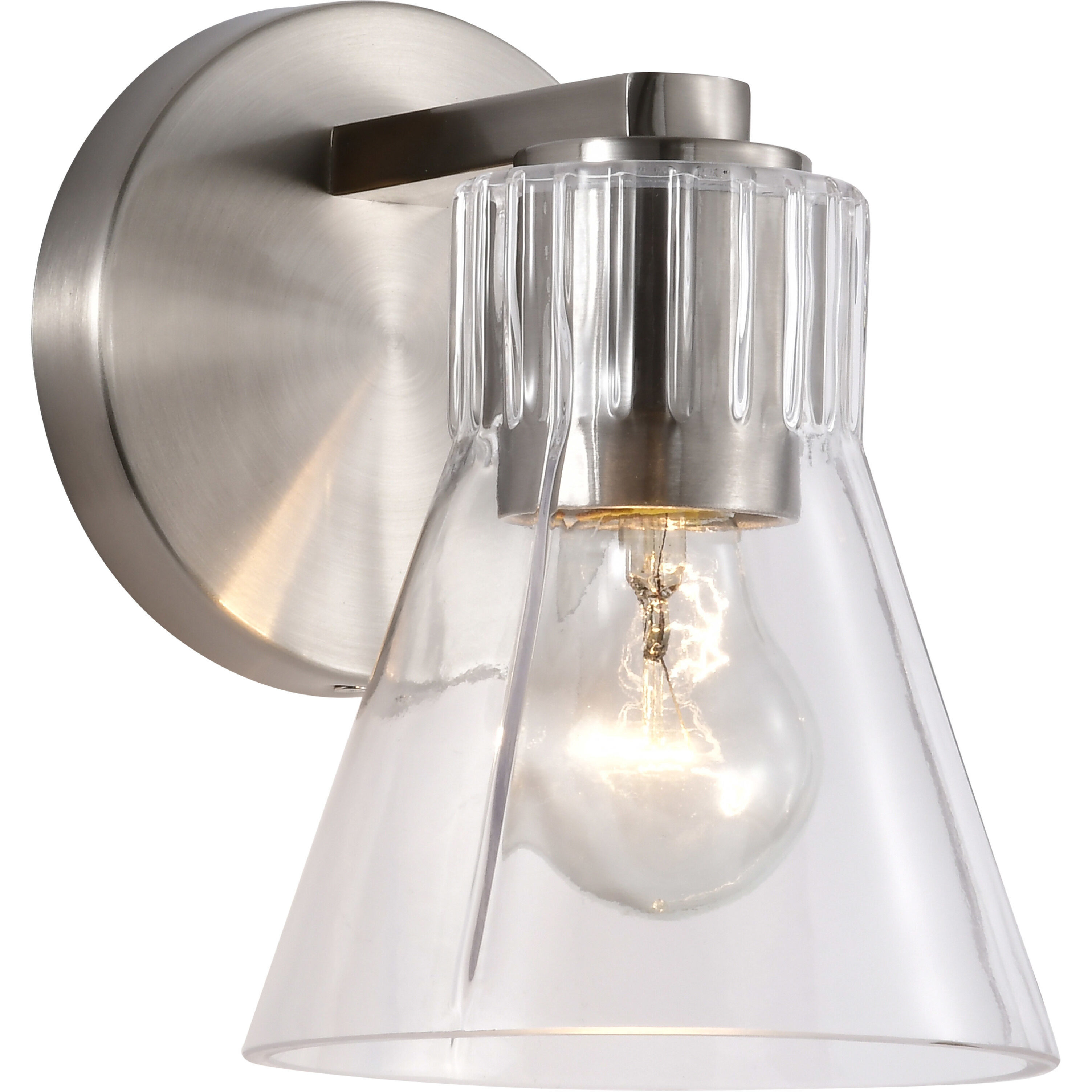 Gianna 5.5 inch Brushed Nickel Vanity Wall Light