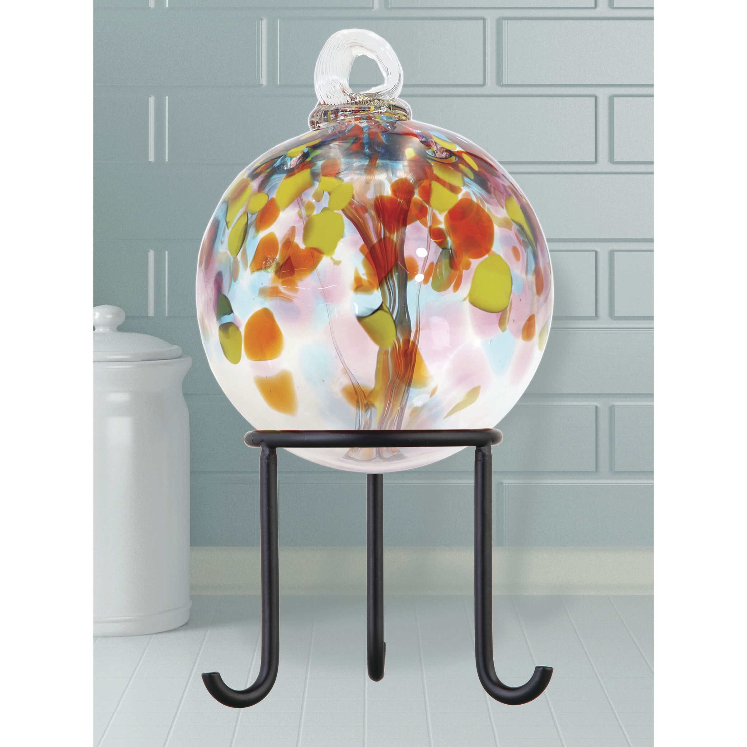 Tree Of Life Multi-color Art Glass Orb