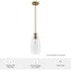 Rossmoor 1 Light 7 inch Luxe Gold Pendant Ceiling Light