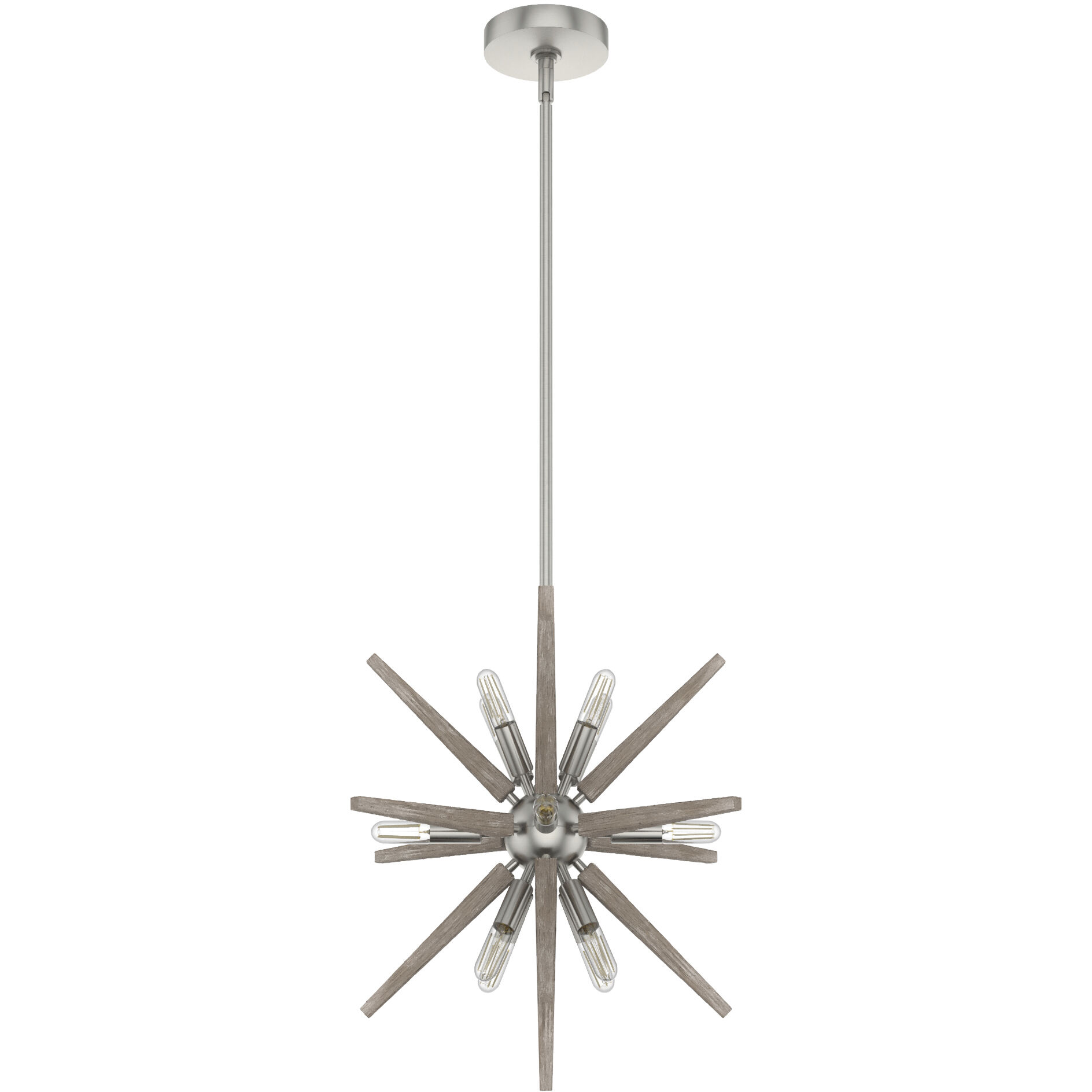 Jupiter Star 12 Light 18.5 inch Brushed Nickel Pendant Ceiling Light