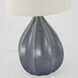 AERIN Rana 30 inch 15.00 watt Polar Blue Crackle Table Lamp Portable Light, Large