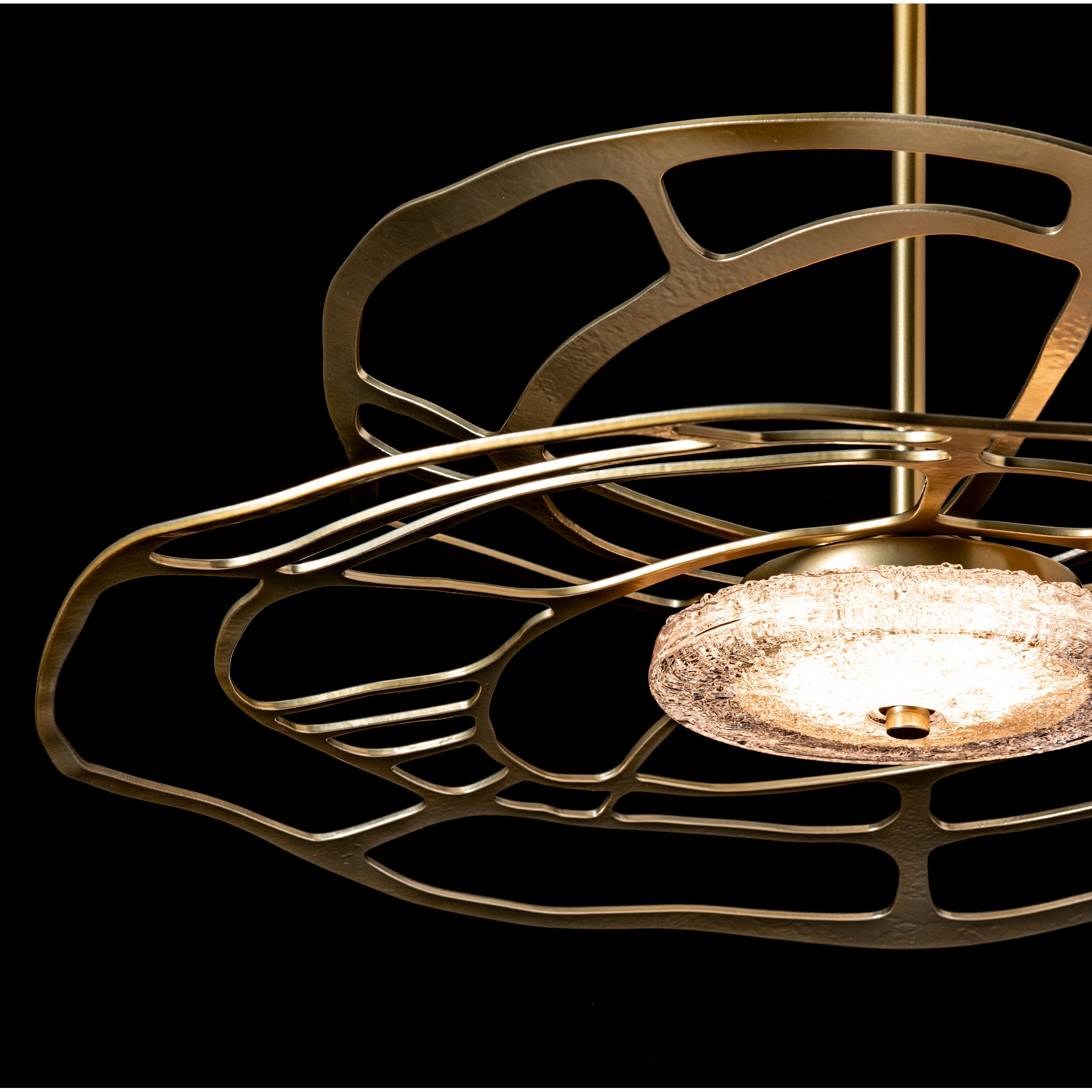 Muse LED 30.6 inch Modern Brass Pendant Ceiling Light