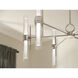 Riven LED Polished Nickel Chandelier Ceiling Light